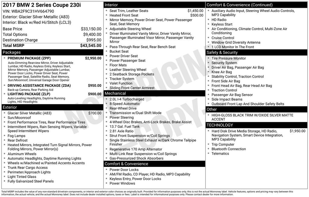 bmw 2 series 2017 WBA2F9C31HV664790 image bmw 2 series 2017 WBA2F9C31HV664790 image